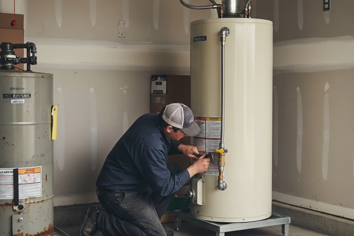 Water heater and shutoff valve replacement in Cummaquid